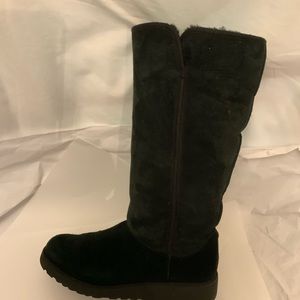 UGG Kara  Wedge Black Winter & Rain Boots-